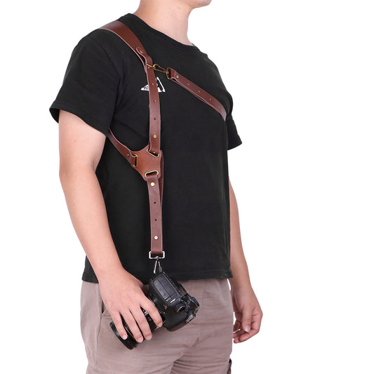 Genuine Leather Camera Adjustable Shoulder Strap