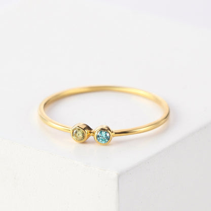 Mom Birthstone Ring, Children Birthstone Ring, Birthstone Jewelry