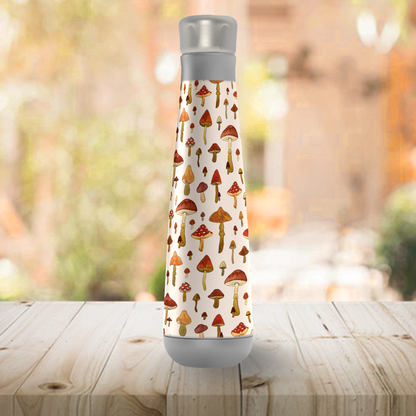 Watercolor Mushroom Peristyle Water Bottle