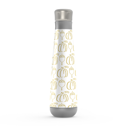Gold Acorn & Pumpkin Peristyle Water Bottle