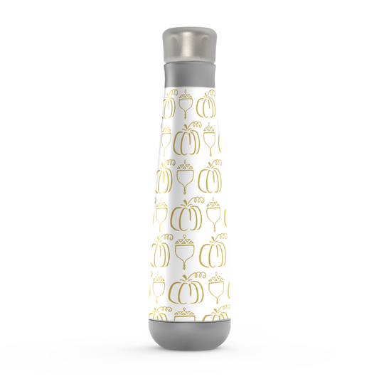 Gold Acorn & Pumpkin Peristyle Water Bottle