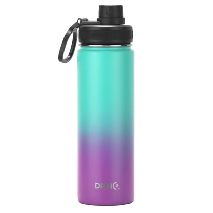 DRINCO® 22oz Stainless Steel Sport Water Bottle - Ombre Fuschia Teal