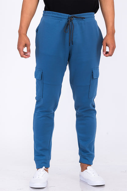 Cotton Blend Cargo Joggers