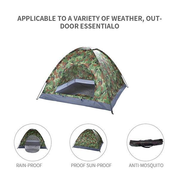 3-4 Person Camping Dome Tent Camouflage Tent