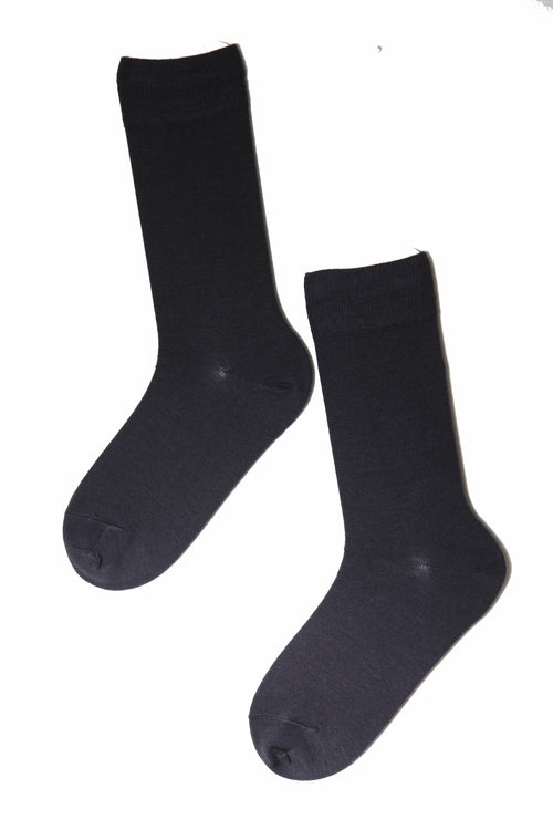 HANS dark blue merino socks for men