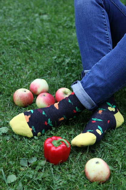 VEGETARIAN woman's cotton socks