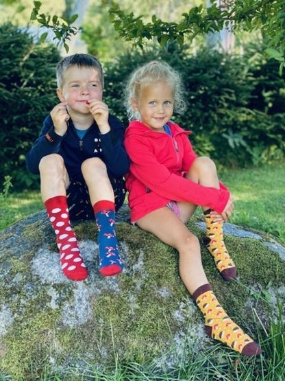 HEDGEHOG yellow cotton socks for children