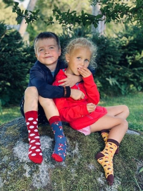 HEDGEHOG yellow cotton socks for children