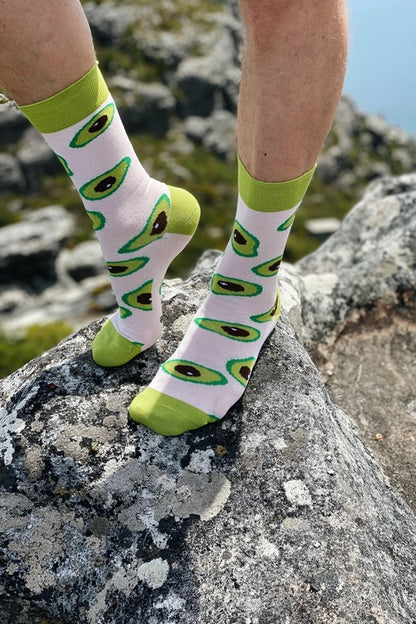 AVOCADO grey chef socks