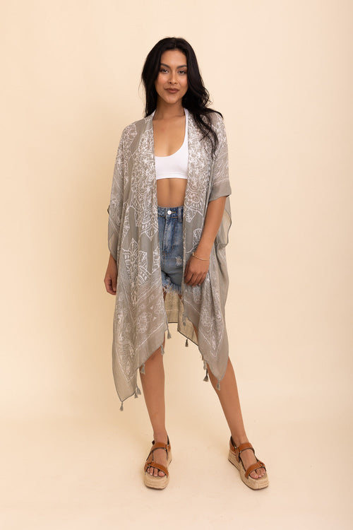 Mandala Tassel Kimono