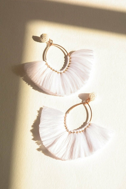 Marquise Hoop & Fan Earrings