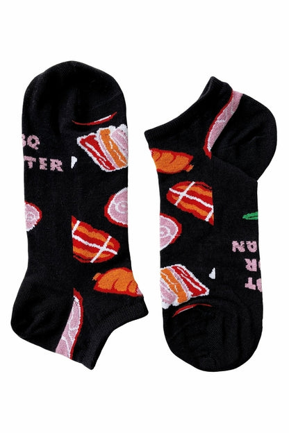 MEAT MARKET black low-cut chef socks