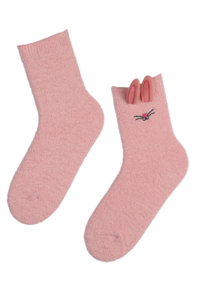 FUNNY BUNNY pink socks for women