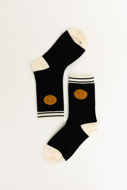 Threaded Smiles Crew Socks