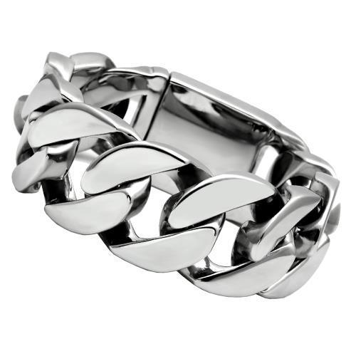 TK338 - High polished (no plating) Stainless Steel Bracelet with No